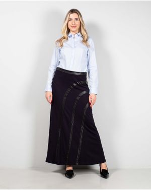 Fusta cu fermoar la spate si detalii decorative 25ALN06003