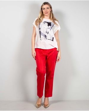 Tricou asimetric cu imprimeu 25ALN20003