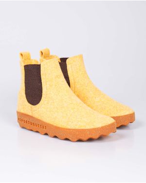 Ghete Chelsea Asportuguesas din lana naturala pentru femei 24EPF16003