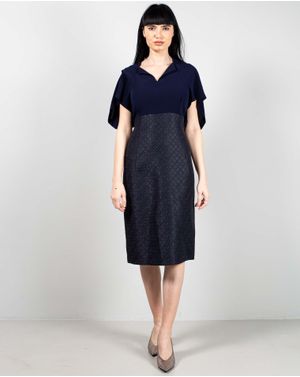 Rochie cu maneci scurte si fermoar la spate 25ALN12002