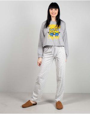 Pantaloni de pijama din bumbac cu imprimeu 25MUR07027