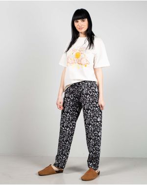 Pantaloni de pijama din bumbac cu imprimeu 25MUR07029