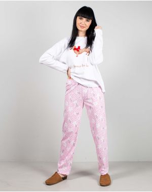 Pantaloni de pijama din bumbac cu imprimeu 25MUR07033
