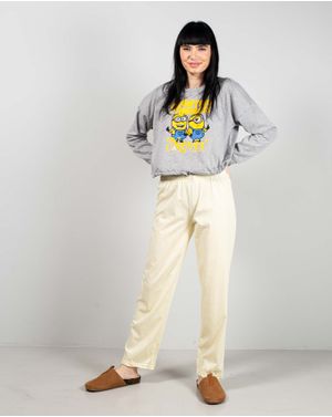 Pantaloni de pijama din bumbac cu imprimeu floral 25MUR07046