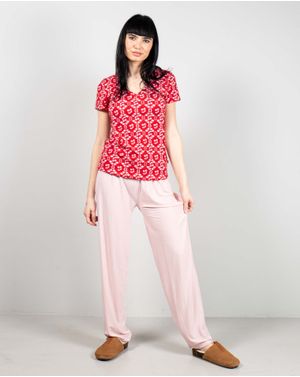 Pantaloni de pijama din bumbac uni 25MUR08009