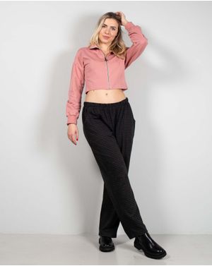 Jacheta sport crop din bumbac 25ALN02004