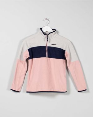 Bluza din fleece cu fermoar la baza gatului pentru fete 24MAY16096