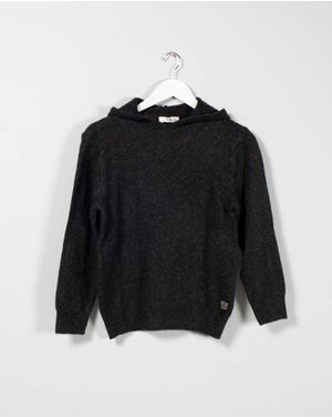 Pulover tricotat cu gluga pentru copii 24MKF08062