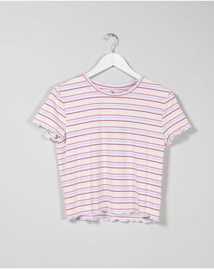 Tricou cu dungi pentru fete 25ALN13003