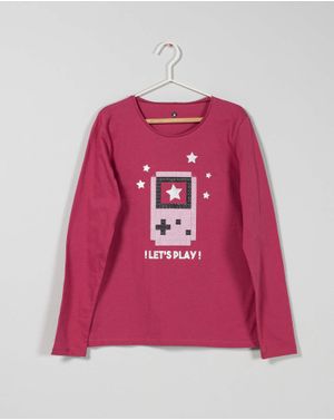 Bluza din bumbac pentru fete 25ALN14002