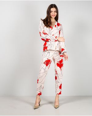 Pantaloni Ashbourn cu buzunare si imprimeu floral 24POS56122