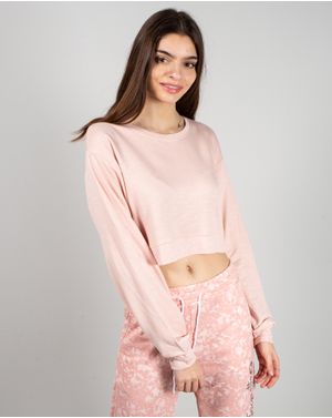 Bluza crop cu maneci lungi 24MAB06139