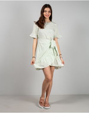 Rochie scurta cu volane si maneca scurta 24MAB06190
