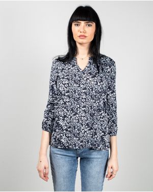 Bluza Tom Tailor cu decolteu si imprimeu floral 24POS56202