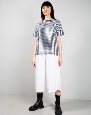 Tricou Maui Wowie din bumbac cu dungi 24POS56183