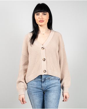 Cardigan din bumbac tricotat 25MKF02018