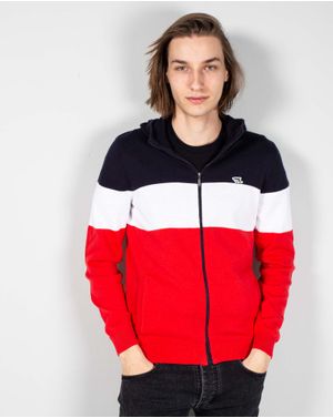 Cardigan din bumbac tricotat cu gluga 24MAB06161