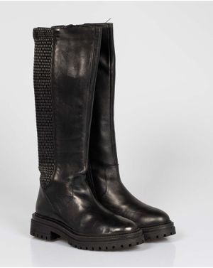Cizme din piele naturala cu fermoar lateral N241697001