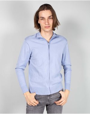 Cardigan tricotat fin cu fermoar 24MAB06143