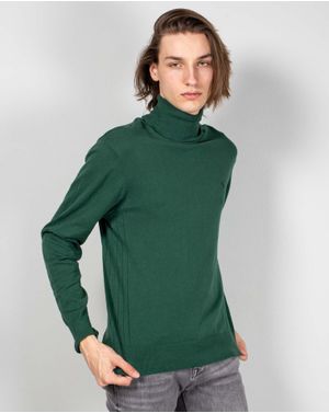 Pulover tricotat cu guler inalt 24MAB06149