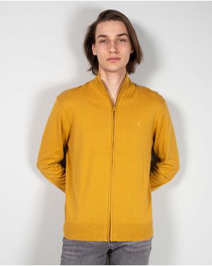 Cardigan tricotat cu fermoar pentru barbati 24MAB06154