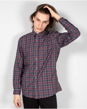 Camasa in carouri cu maneca lunga 24POS56167