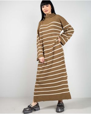Rochie tricotata cu dungi 25MKF02068