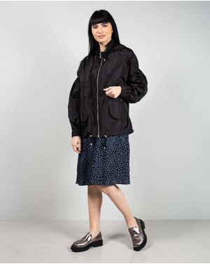 Jacheta cu fermoar metalic si gluga 25ZEN07005