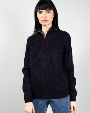 Cardigan tricotat cu fermoar metalic 25MKF02054