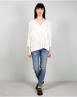 Bluza uni cu decolteu 25ZEN21001