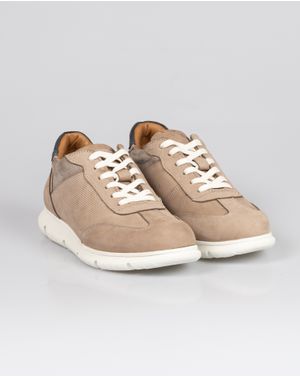 Pantofi din piele naturala cu model perforat N2416A1001