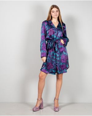 Rochie dreapta cu maneci lungi si nasturi ascunsi 25ZEN01008
