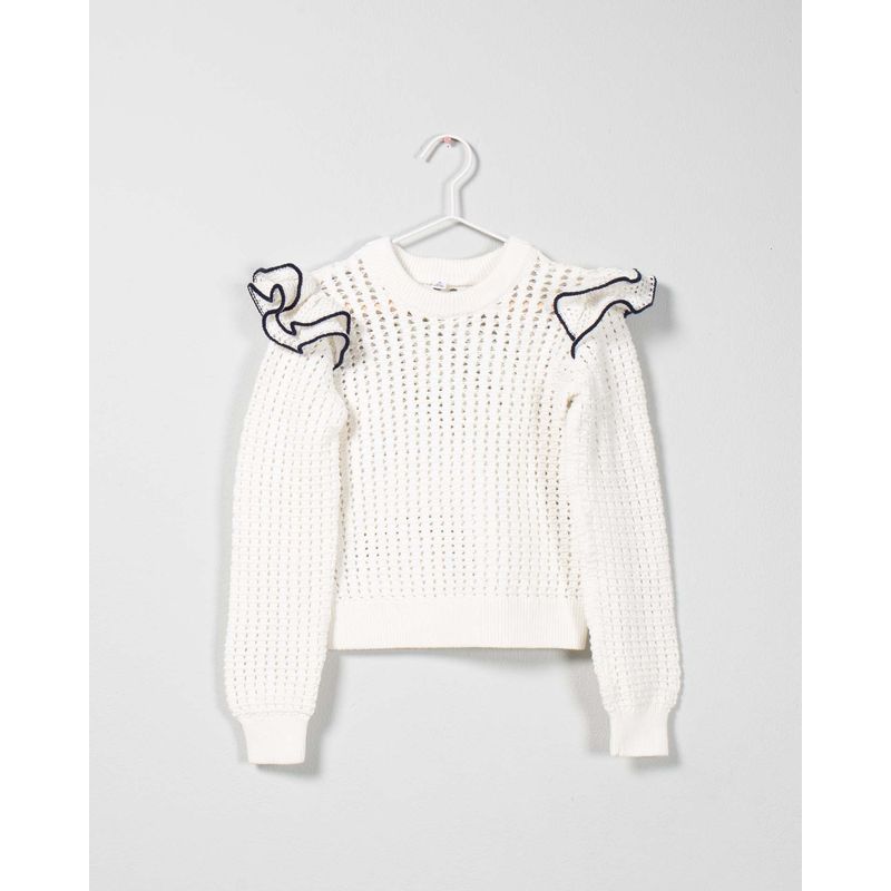 Pulover-din-bumbac-tricotat-cu-volane-pentru-fete-25MKF01007