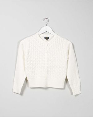 Cardigan tricotat cu nasturi pentru fete 25MKF01010