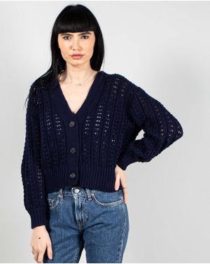 Cardigan din bumbac tricotat 25MKF02115