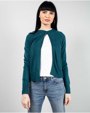 Cardigan tricotat cu un nasture 25MKF02114