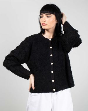 Cardigan uni cu maneca lunga 25MKF02020