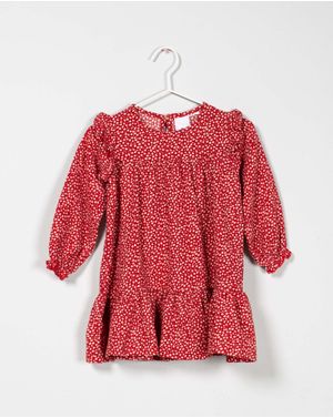 Rochie din bumbac cu volane pentru fete 23SPO04005