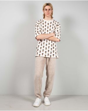 Pantaloni pufosi cu snur in talie si buzunare 25YEL08008