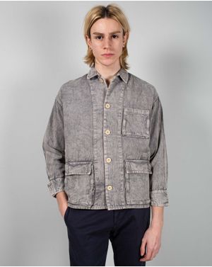 Jacheta din denim cu nasturi N241695002