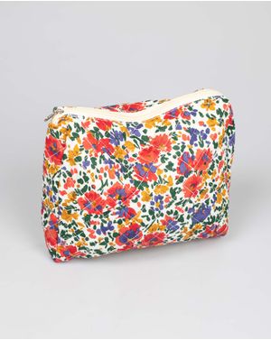 Portfard spatios cu imprimeu floral
