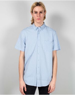 Tricou tip camasa din bumbac cu imprimeu 25KOS09004