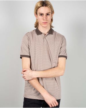 Tricou casual din bumbac cu guler 25KOS09008