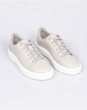 Pantofi casual din piele naturala cu siret pentru femei 25EPY01001