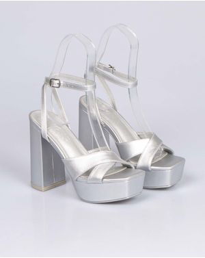 Sandale cu toc gros si platforma 25YEL45003