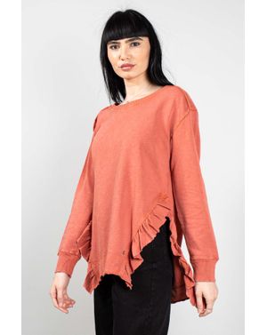 Bluza asimetrica din bumbac N241601007