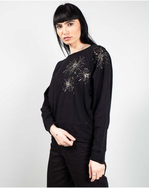 Bluza din bumbac cu aplicatii N241667001