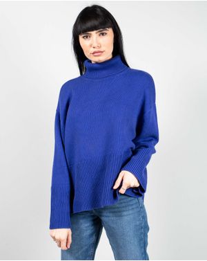Pulover din bumbac cu guler inalt 25MKF02215