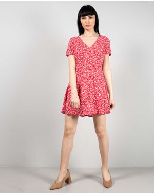 Rochie scurta cu imprimeu floral 25YEL34009