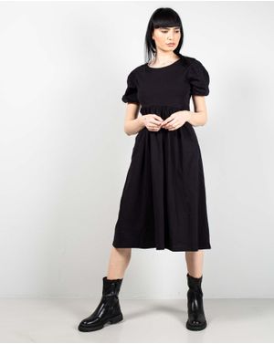 Rochie din bumbac cu maneca scurta 24ALN04013